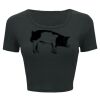 Ladies' Poly-Cotton Crop T-Shirt Thumbnail