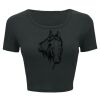 Ladies' Poly-Cotton Crop T-Shirt Thumbnail