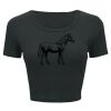 Ladies' Poly-Cotton Crop T-Shirt Thumbnail