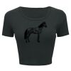 Ladies' Poly-Cotton Crop T-Shirt Thumbnail