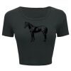 Ladies' Poly-Cotton Crop T-Shirt Thumbnail