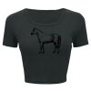 Ladies' Poly-Cotton Crop T-Shirt Thumbnail