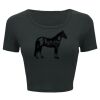Ladies' Poly-Cotton Crop T-Shirt Thumbnail