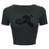 Ladies' Poly-Cotton Crop T-Shirt Thumbnail