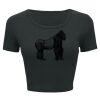 Ladies' Poly-Cotton Crop T-Shirt Thumbnail