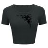 Ladies' Poly-Cotton Crop T-Shirt Thumbnail