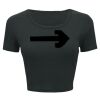 Ladies' Poly-Cotton Crop T-Shirt Thumbnail
