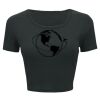 Ladies' Poly-Cotton Crop T-Shirt Thumbnail