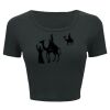 Ladies' Poly-Cotton Crop T-Shirt Thumbnail