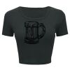 Ladies' Poly-Cotton Crop T-Shirt Thumbnail
