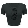 Ladies' Poly-Cotton Crop T-Shirt Thumbnail