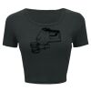 Ladies' Poly-Cotton Crop T-Shirt Thumbnail