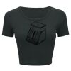 Ladies' Poly-Cotton Crop T-Shirt Thumbnail