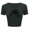 Ladies' Poly-Cotton Crop T-Shirt Thumbnail