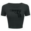 Ladies' Poly-Cotton Crop T-Shirt Thumbnail