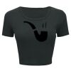 Ladies' Poly-Cotton Crop T-Shirt Thumbnail