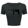 Ladies' Poly-Cotton Crop T-Shirt Thumbnail