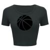 Ladies' Poly-Cotton Crop T-Shirt Thumbnail
