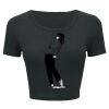Ladies' Poly-Cotton Crop T-Shirt Thumbnail