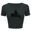 Ladies' Poly-Cotton Crop T-Shirt Thumbnail