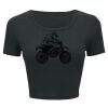 Ladies' Poly-Cotton Crop T-Shirt Thumbnail