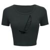 Ladies' Poly-Cotton Crop T-Shirt Thumbnail