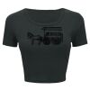 Ladies' Poly-Cotton Crop T-Shirt Thumbnail