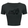Ladies' Poly-Cotton Crop T-Shirt Thumbnail