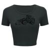Ladies' Poly-Cotton Crop T-Shirt Thumbnail
