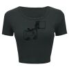 Ladies' Poly-Cotton Crop T-Shirt Thumbnail
