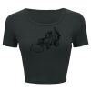 Ladies' Poly-Cotton Crop T-Shirt Thumbnail