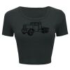 Ladies' Poly-Cotton Crop T-Shirt Thumbnail