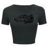 Ladies' Poly-Cotton Crop T-Shirt Thumbnail