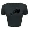 Ladies' Poly-Cotton Crop T-Shirt Thumbnail