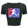 Ladies' Poly-Cotton Crop T-Shirt Thumbnail