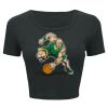 Ladies' Poly-Cotton Crop T-Shirt Thumbnail