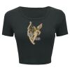 Ladies' Poly-Cotton Crop T-Shirt Thumbnail