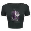 Ladies' Poly-Cotton Crop T-Shirt Thumbnail