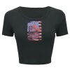 Ladies' Poly-Cotton Crop T-Shirt Thumbnail