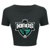 Ladies' Poly-Cotton Crop T-Shirt Thumbnail