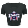 Ladies' Poly-Cotton Crop T-Shirt Thumbnail