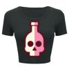Ladies' Poly-Cotton Crop T-Shirt Thumbnail
