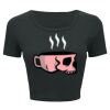 Ladies' Poly-Cotton Crop T-Shirt Thumbnail