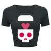 Ladies' Poly-Cotton Crop T-Shirt Thumbnail
