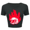 Ladies' Poly-Cotton Crop T-Shirt Thumbnail