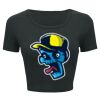 Ladies' Poly-Cotton Crop T-Shirt Thumbnail