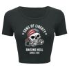 Ladies' Poly-Cotton Crop T-Shirt Thumbnail