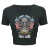 Ladies' Poly-Cotton Crop T-Shirt Thumbnail