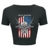 Ladies' Poly-Cotton Crop T-Shirt Thumbnail
