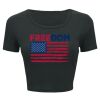 Ladies' Poly-Cotton Crop T-Shirt Thumbnail